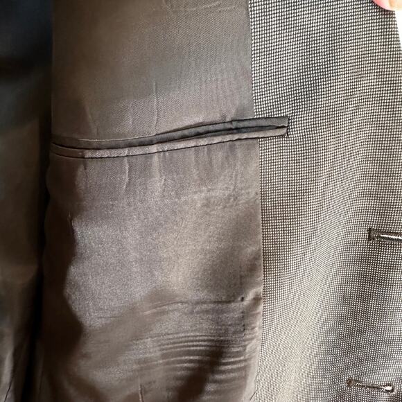 Vintage Enrico Gelini Men's Wool Blend 3 Button Blazer Brown 42 Regular Classic - Picture 5 of 9